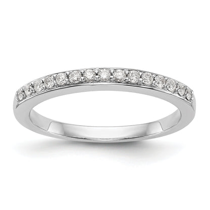 0.20ct. CZ Solid Real 14k White Gold Wedding Wedding Band Ring