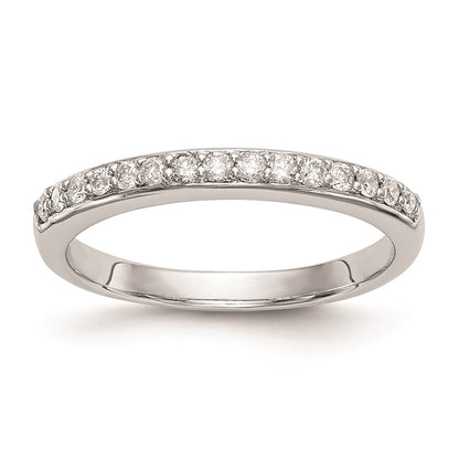 0.25ct. CZ Solid Real 14k White Gold Wedding Wedding Band Ring