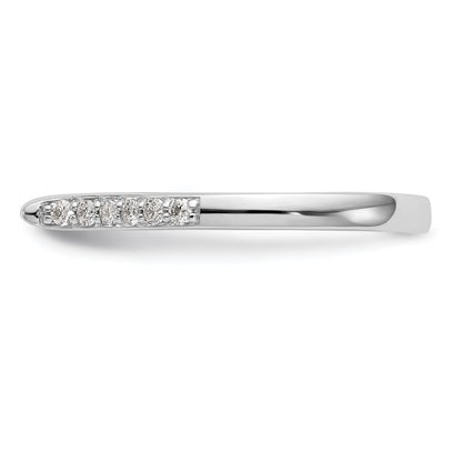 0.17ct. CZ Solid Real 14K White Gold Peg Set Engagement Ring