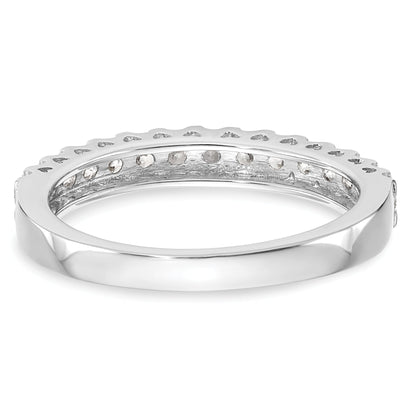 0.52ct. CZ Solid Real 14k White Gold Wedding Wedding Band Ring