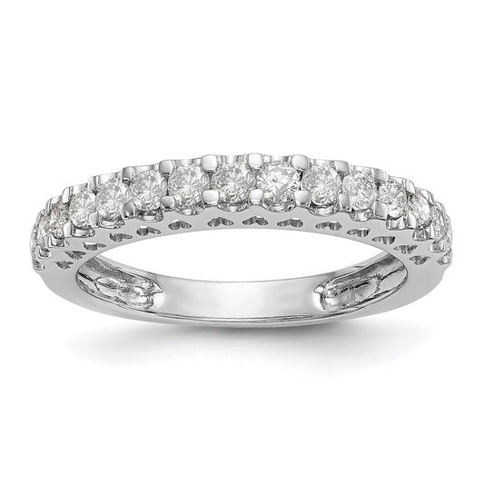 0.52ct. CZ Solid Real 14k White Gold Wedding Wedding Band Ring
