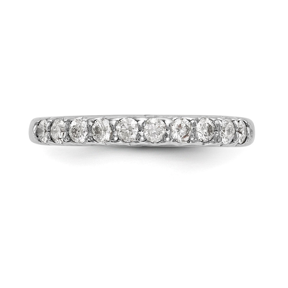 0.45ct. CZ Solid Real 14k White Gold Wedding Wedding Band Ring