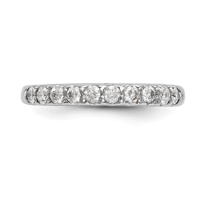 0.45ct. CZ Solid Real 14k White Gold Wedding Wedding Band Ring