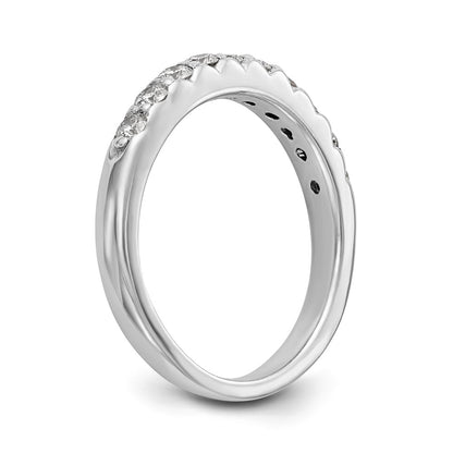 0.45ct. CZ Solid Real 14k White Gold Wedding Wedding Band Ring