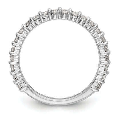 0.72ct. CZ Solid Real 14k White Gold Wedding Wedding Band Ring