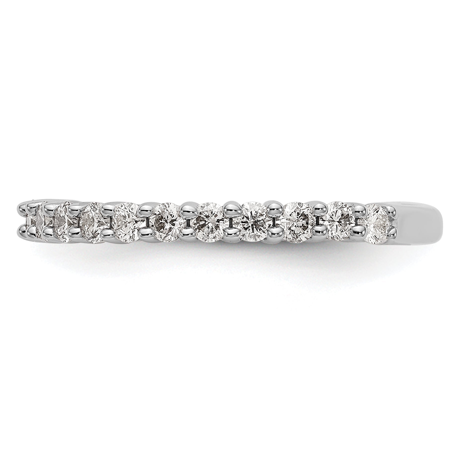 0.72ct. CZ Solid Real 14k White Gold Wedding Wedding Band Ring