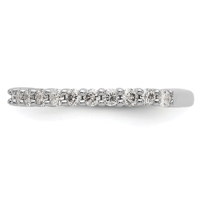 0.72ct. CZ Solid Real 14k White Gold Wedding Wedding Band Ring
