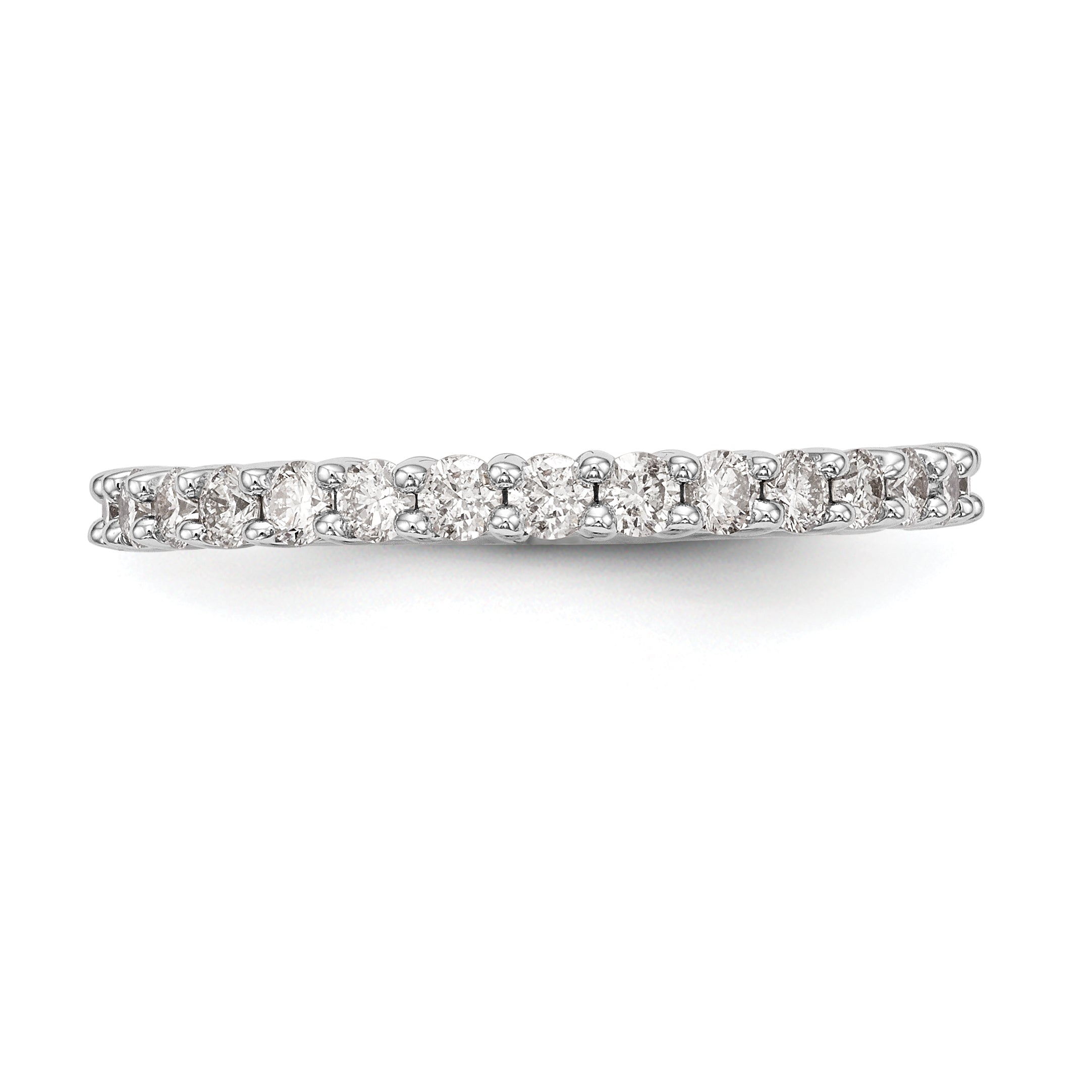 0.72ct. CZ Solid Real 14k White Gold Wedding Wedding Band Ring