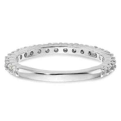 0.72ct. CZ Solid Real 14k White Gold Wedding Wedding Band Ring