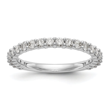 0.72ct. CZ Solid Real 14k White Gold Wedding Wedding Band Ring
