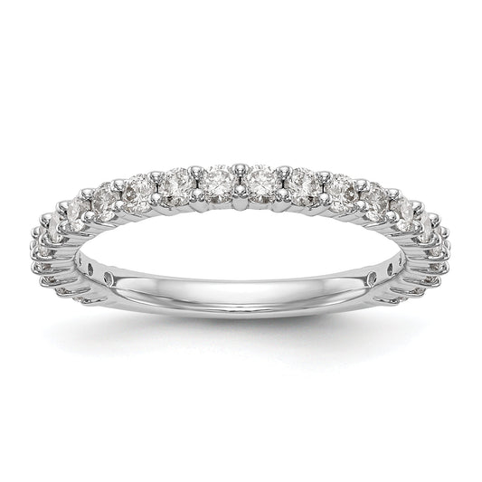 0.72ct. CZ Solid Real 14k White Gold Wedding Wedding Band Ring