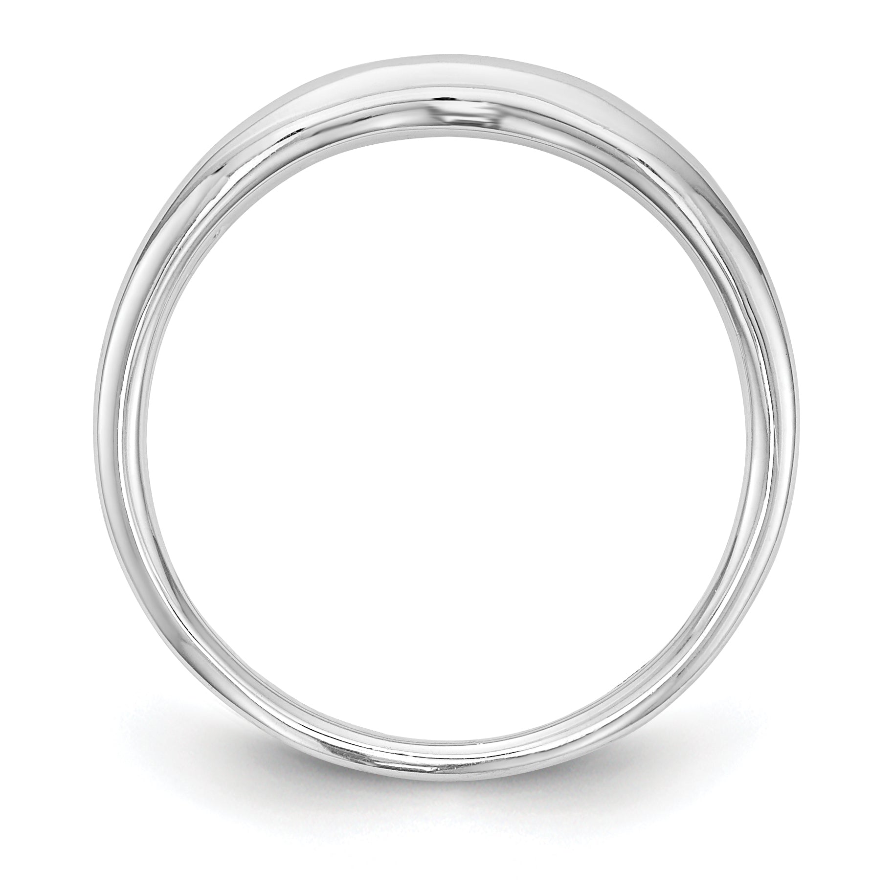 0.22ct. CZ Solid Real 14k White Gold Wedding Wedding Band Ring