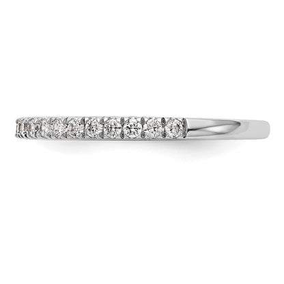 0.31ct. CZ Solid Real 14k White Gold Wedding Wedding Band Ring
