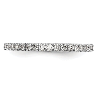 0.31ct. CZ Solid Real 14k White Gold Wedding Wedding Band Ring