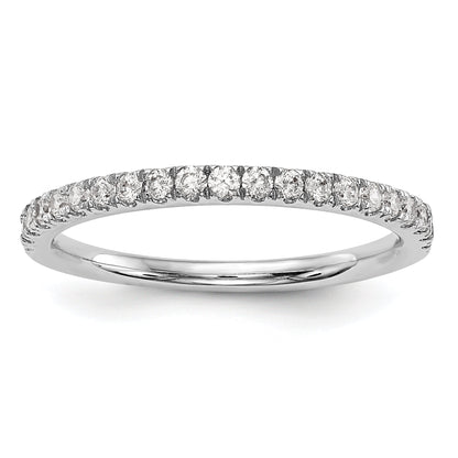 0.31ct. CZ Solid Real 14k White Gold Wedding Wedding Band Ring