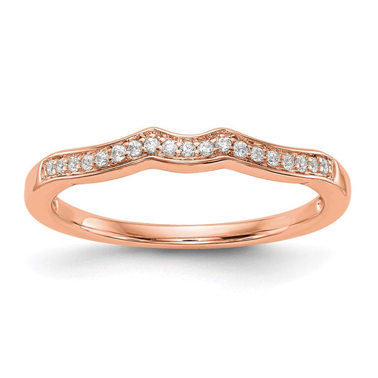 14k rose gold real diamond wedding band rm2881b 010 raa