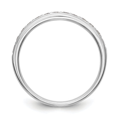 0.32ct. CZ Solid Real 14k White Gold Wedding Wedding Band Ring