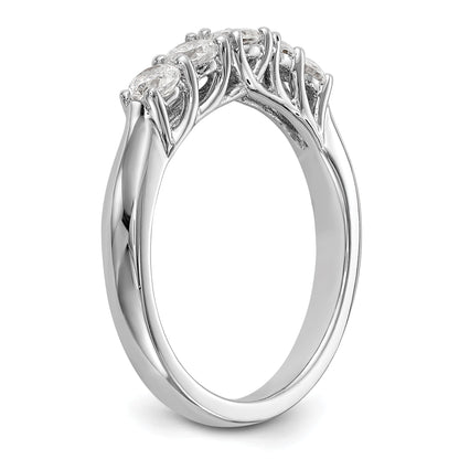0.60ct. CZ Solid Real 14k White Gold Wedding Wedding Band Ring