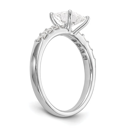 1.00ct. CZ Solid Real 14K White Gold Engagement Ring