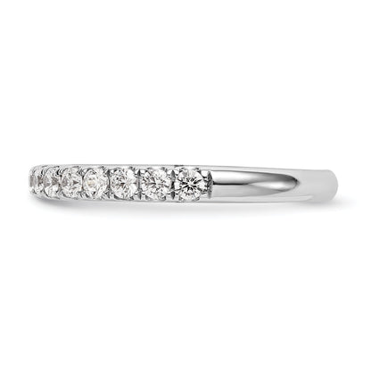 0.56ct. CZ Solid Real 14k White Gold Wedding Wedding Band Ring