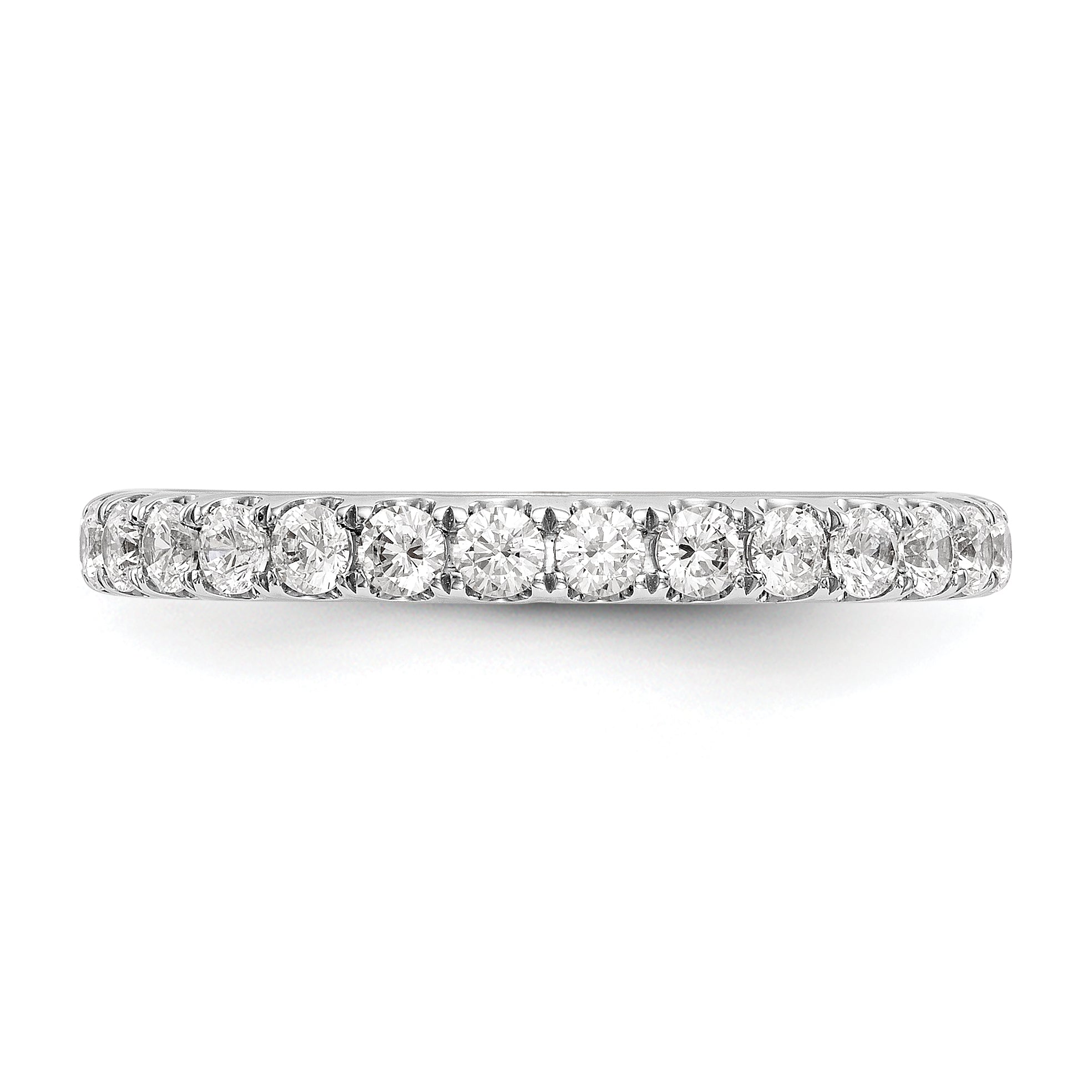 0.56ct. CZ Solid Real 14k White Gold Wedding Wedding Band Ring