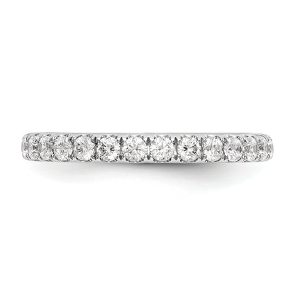 0.56ct. CZ Solid Real 14k White Gold Wedding Wedding Band Ring