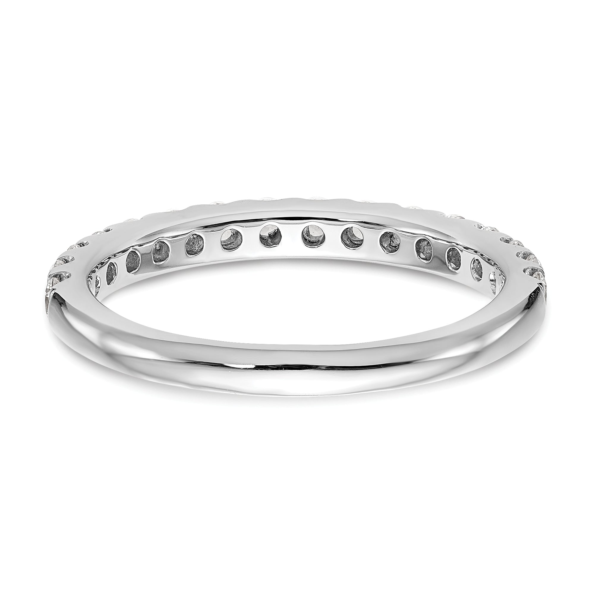 0.56ct. CZ Solid Real 14k White Gold Wedding Wedding Band Ring