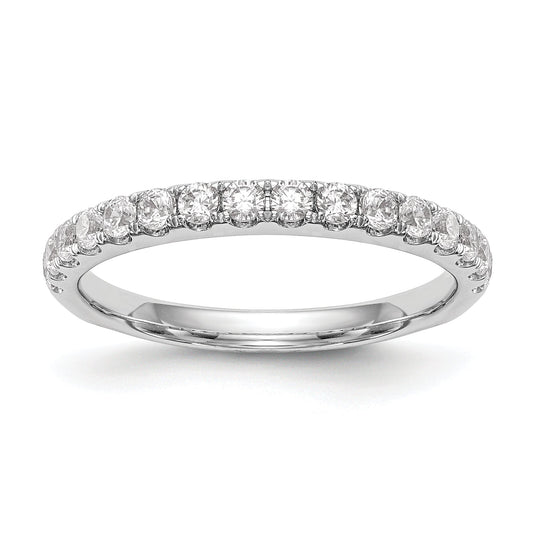 0.56ct. CZ Solid Real 14k White Gold Wedding Wedding Band Ring