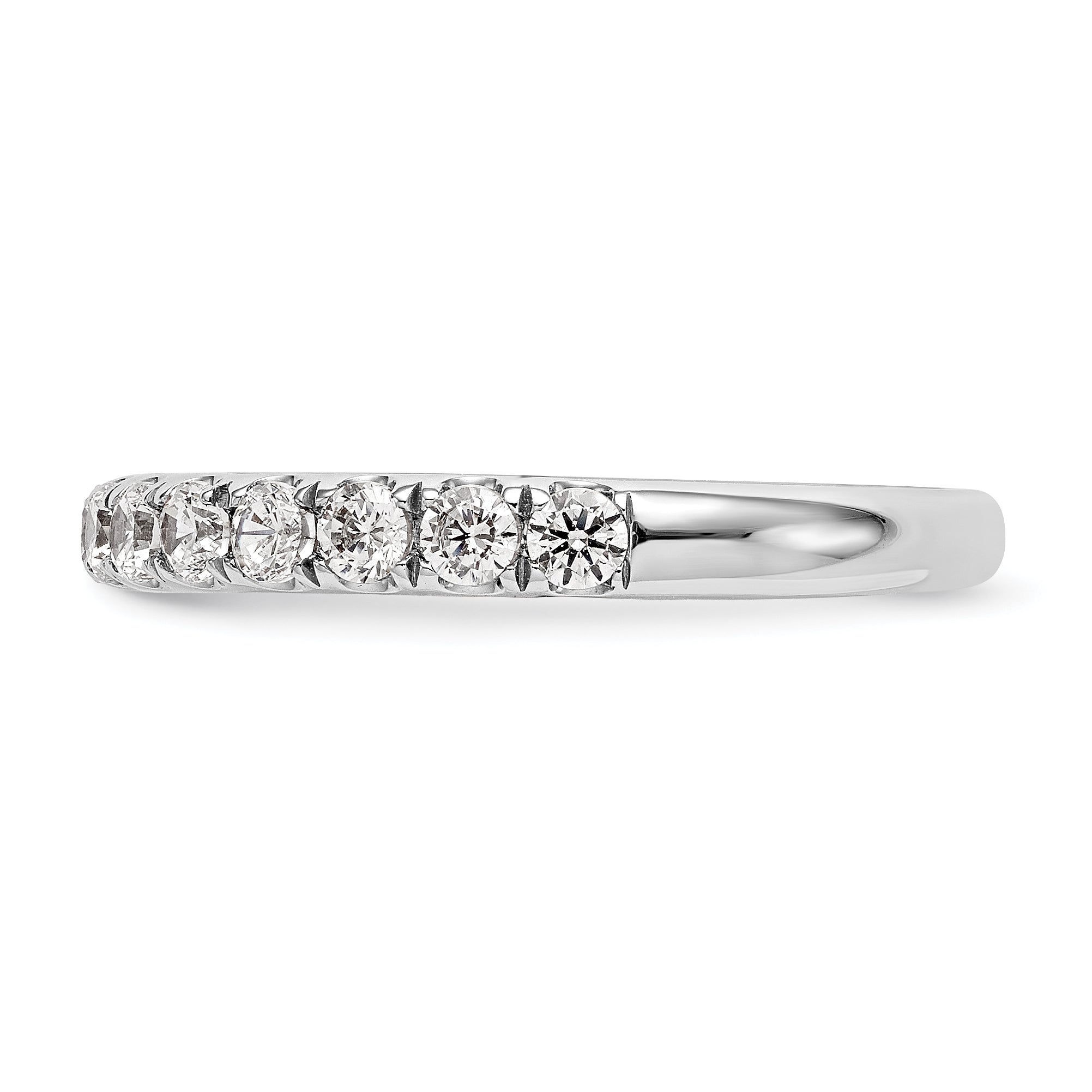 0.70ct. CZ Solid Real 14k White Gold Wedding Wedding Band Ring