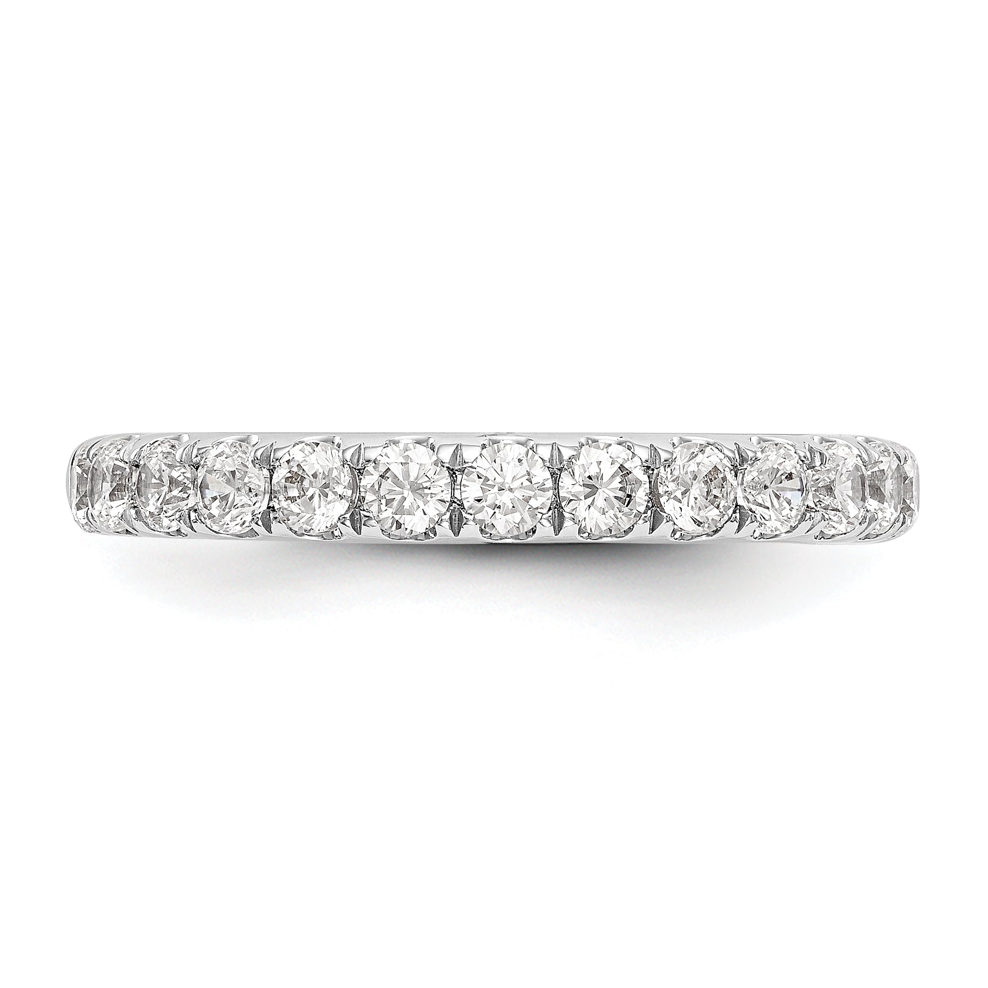 0.70ct. CZ Solid Real 14k White Gold Wedding Wedding Band Ring