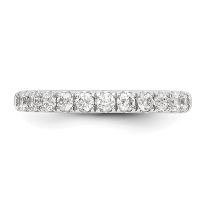 0.70ct. CZ Solid Real 14k White Gold Wedding Wedding Band Ring