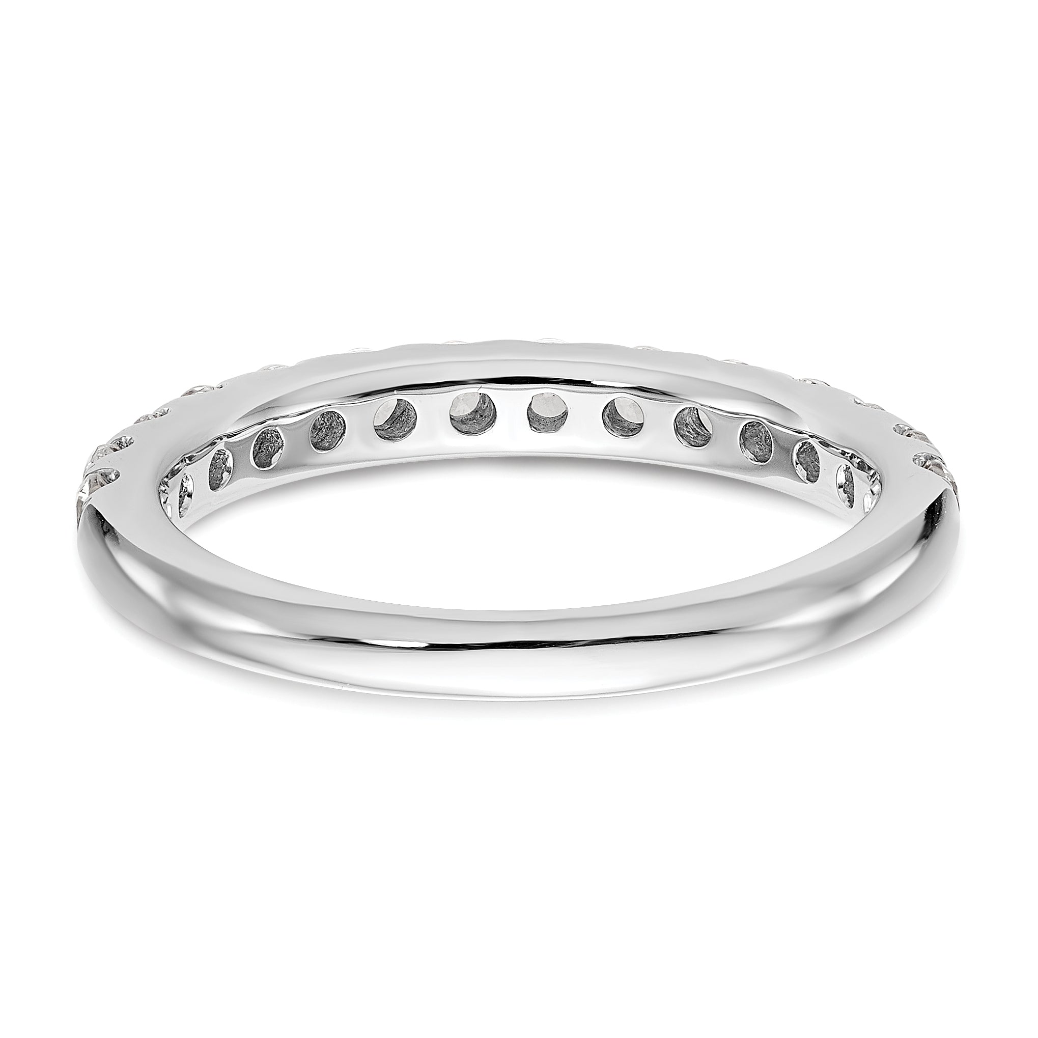 0.70ct. CZ Solid Real 14k White Gold Wedding Wedding Band Ring