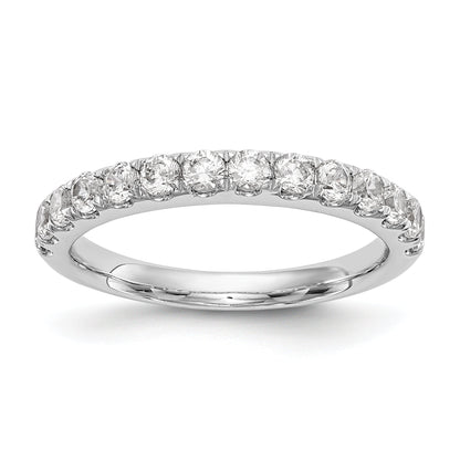 0.70ct. CZ Solid Real 14k White Gold Wedding Wedding Band Ring