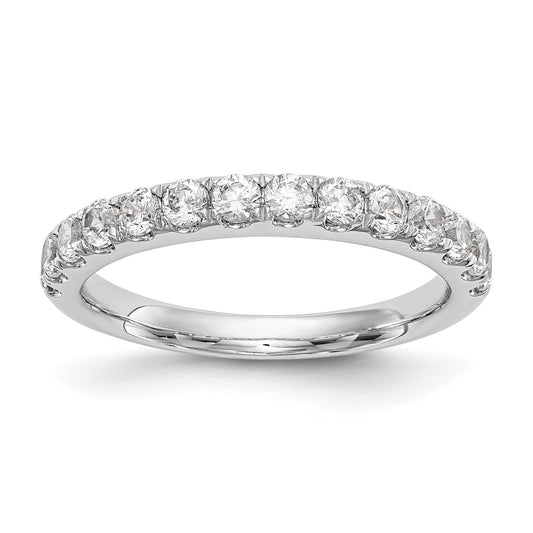 0.70ct. CZ Solid Real 14k White Gold Wedding Wedding Band Ring