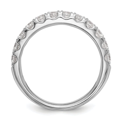 0.84ct. CZ Solid Real 14k White Gold Wedding Wedding Band Ring