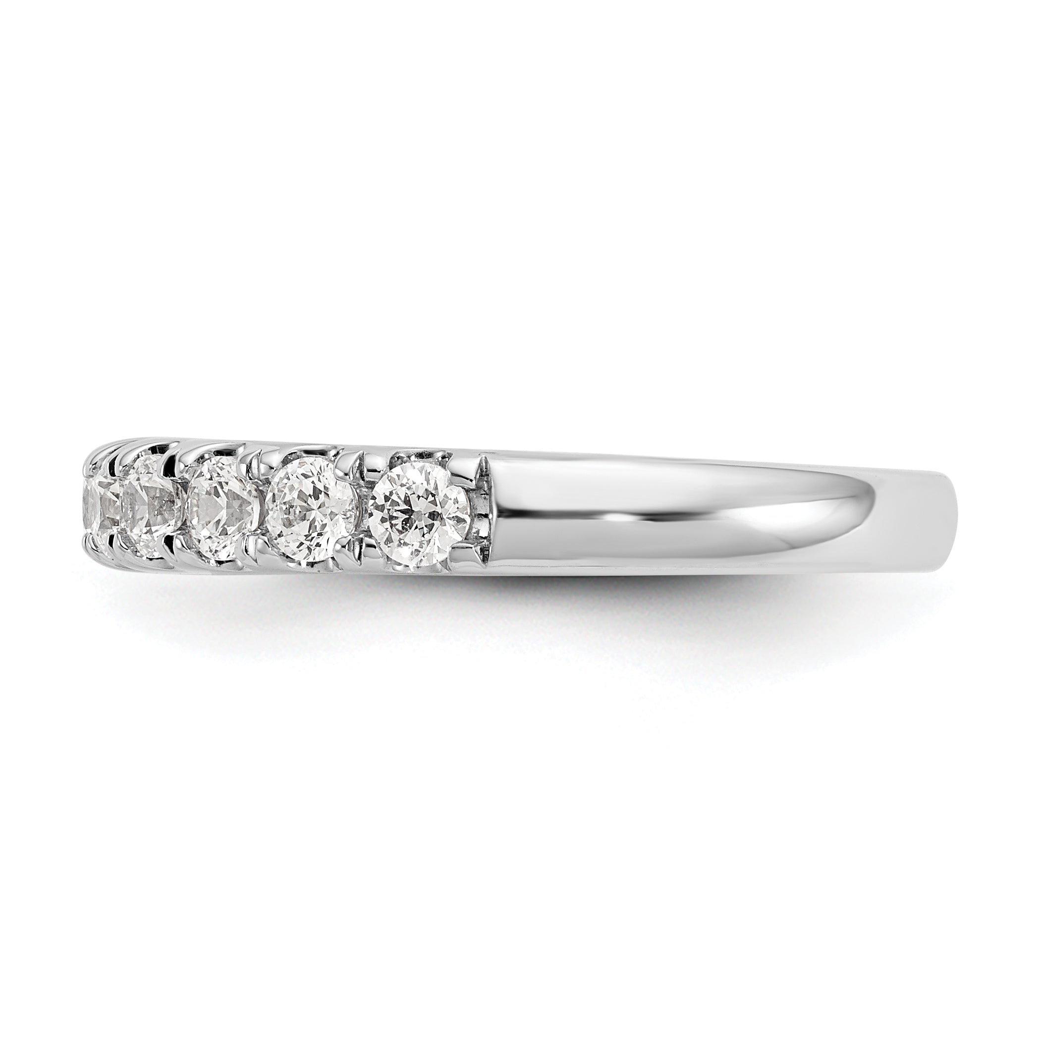 0.84ct. CZ Solid Real 14k White Gold Wedding Wedding Band Ring