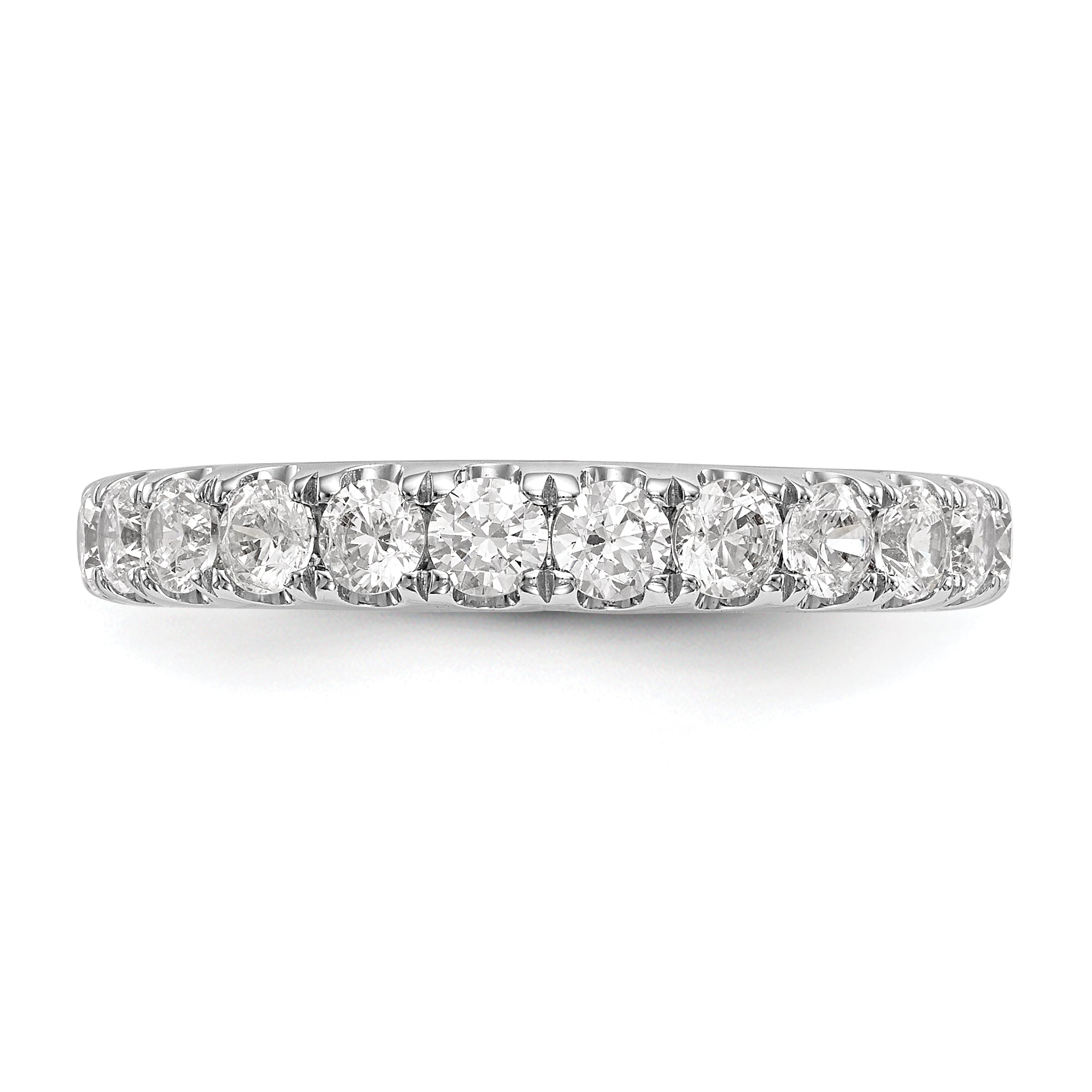 0.84ct. CZ Solid Real 14k White Gold Wedding Wedding Band Ring