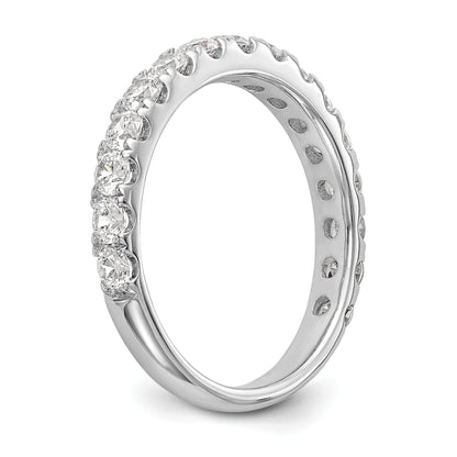 0.84ct. CZ Solid Real 14k White Gold Wedding Wedding Band Ring