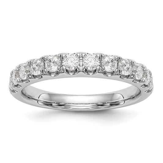0.84ct. CZ Solid Real 14k White Gold Wedding Wedding Band Ring