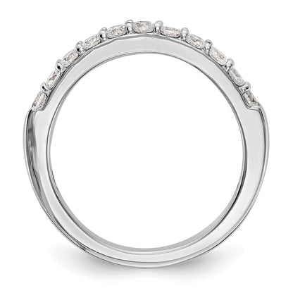 0.50ct. CZ Solid Real 14k White Gold Wedding Wedding Band Ring