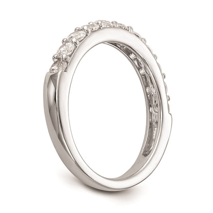 14k White Gold Real Diamond Wedding Band