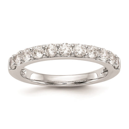 14k White Gold Real Diamond Wedding Band