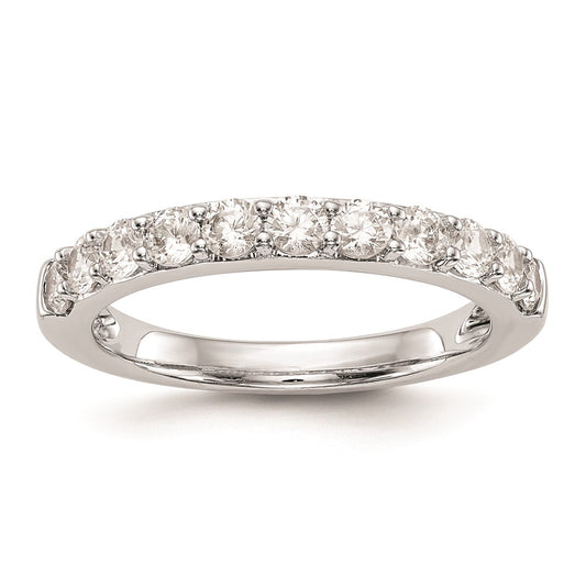 14k White Gold Real Diamond Wedding Band