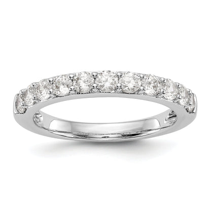 0.77ct. CZ Solid Real 14k White Gold Wedding Wedding Band Ring