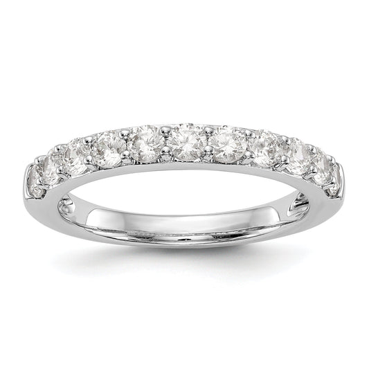 0.77ct. CZ Solid Real 14k White Gold Wedding Wedding Band Ring