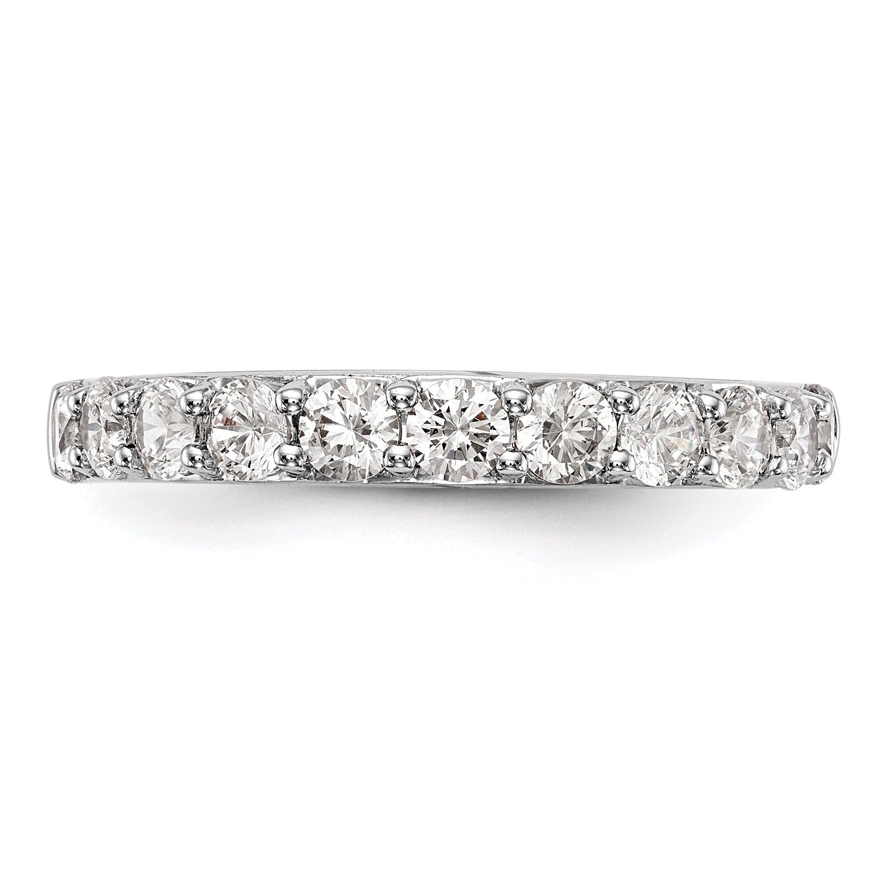 1.00ct. CZ Solid Real 14k White Gold Wedding Wedding Band Ring