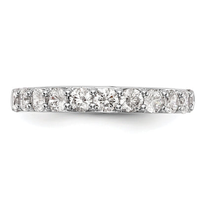 1.00ct. CZ Solid Real 14k White Gold Wedding Wedding Band Ring