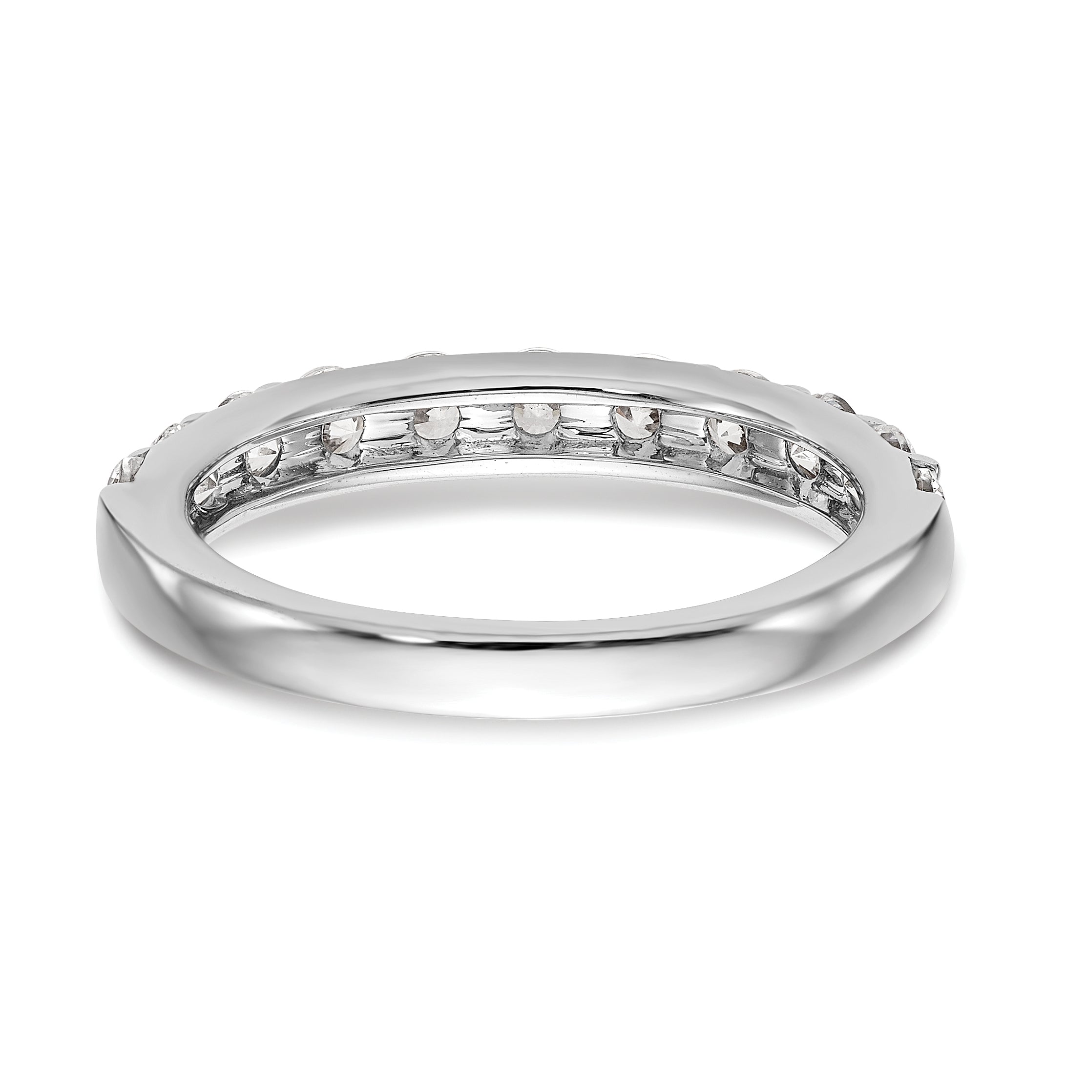1.00ct. CZ Solid Real 14k White Gold Wedding Wedding Band Ring
