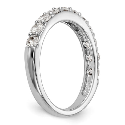 1.00ct. CZ Solid Real 14k White Gold Wedding Wedding Band Ring