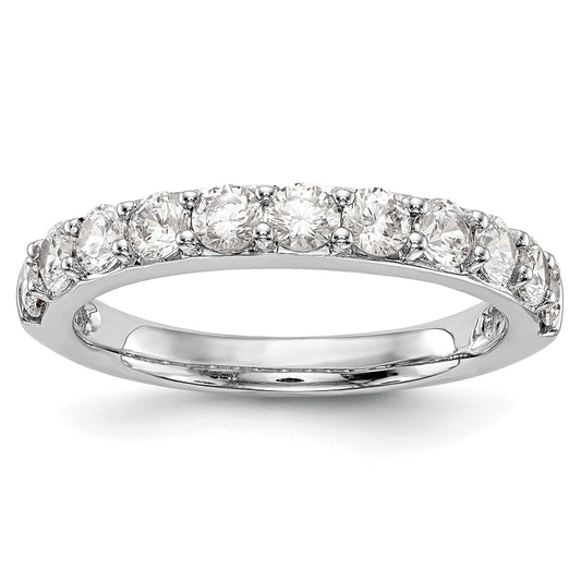 1.00ct. CZ Solid Real 14k White Gold Wedding Wedding Band Ring